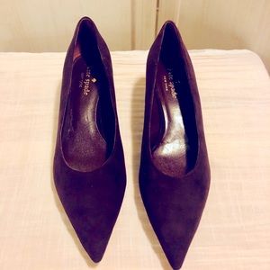 Kate Spade Maroon Suede Pumps- Like New!